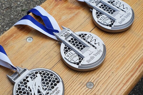3D-gedruckte Medaillen zur Nordic Trophy des VfL Pfullingen